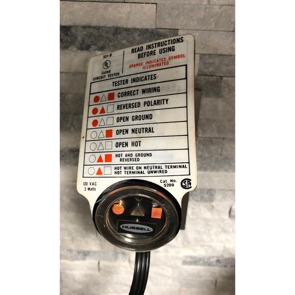 HUBBELL HBL5200 Circuit Tester - Picture 2 of 4